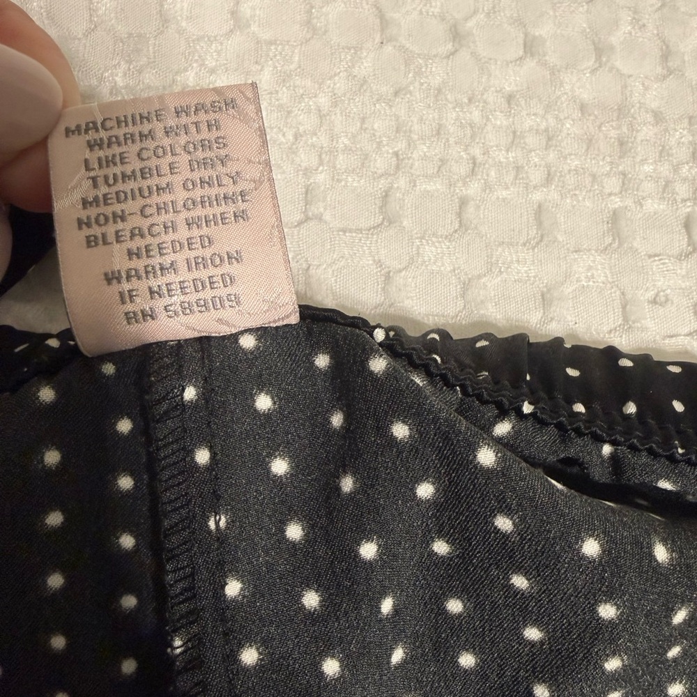 Cabernet Black and White Polka Dot Fabric - Picture 13 of 14